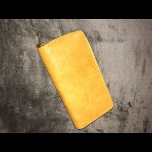 NEW mustard yellow wallet